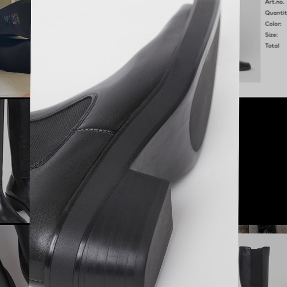 H&M Leather Boots NWT - Picture 3 of 9